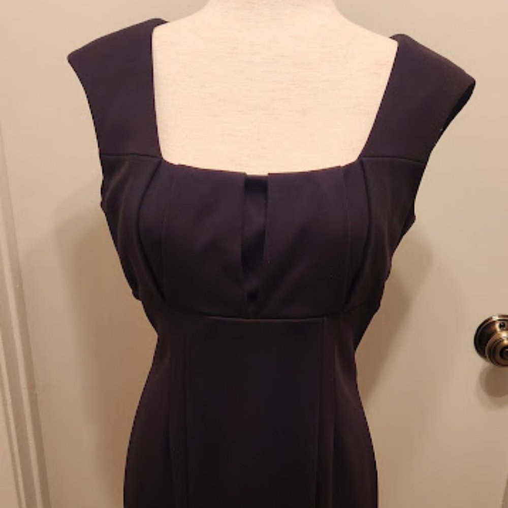 Calvin Klein Square-Neck Sleeveless LBD